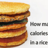 How many calories are in a rice cracker?